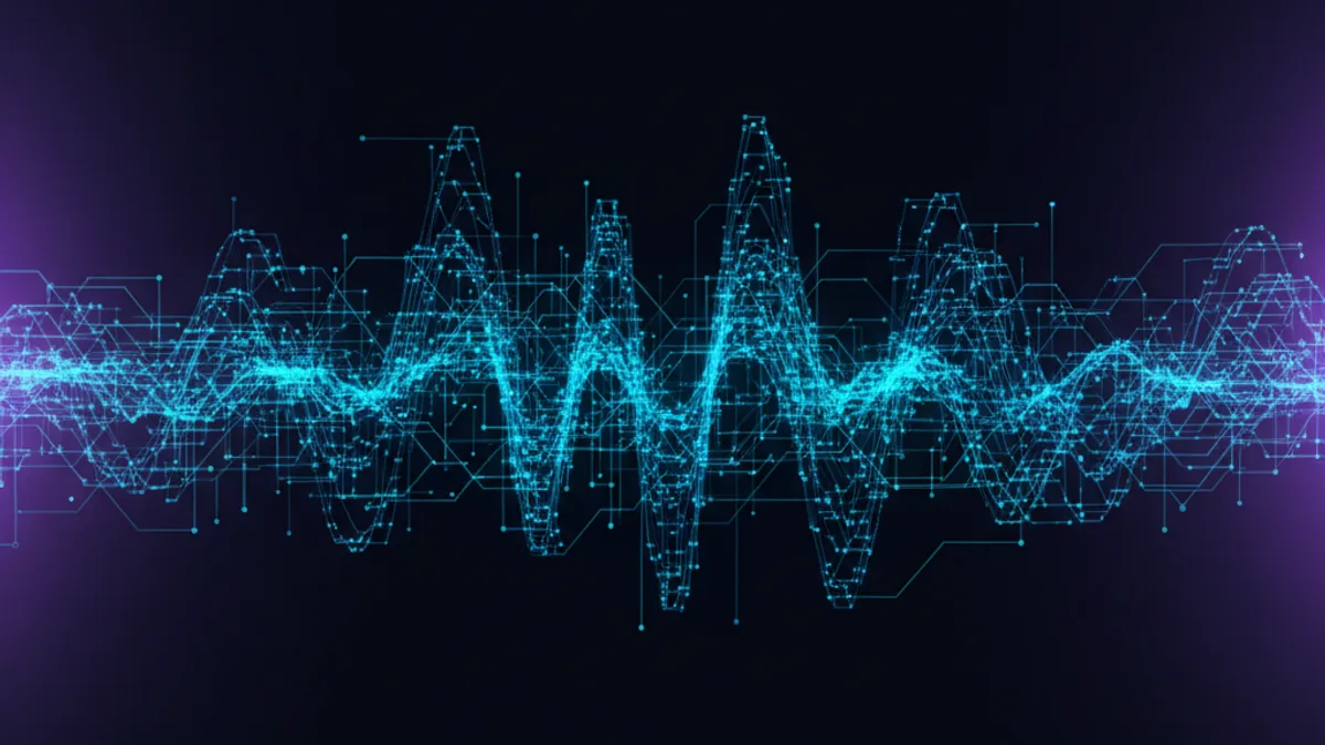 Abstract dark visualisation representing AI in Feel Good Friday in Northern Ireland