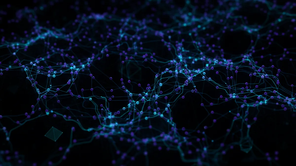 Abstract dark visualisation representing AI in Legal in Northern Ireland