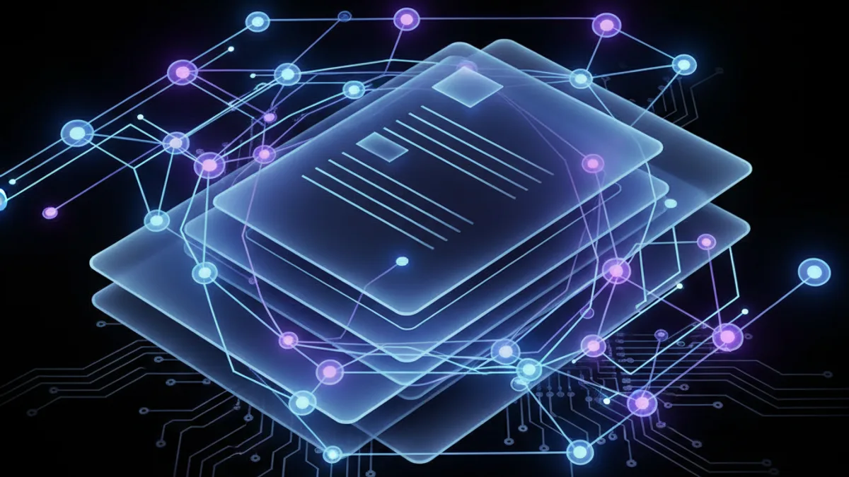Abstract dark visualisation representing AI in Legal Services in Northern Ireland