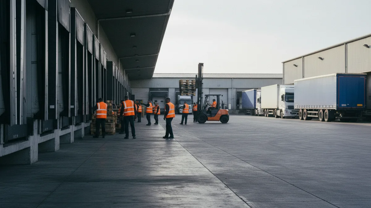 Documentary photograph of Logistics and Transport at work in Northern Ireland
