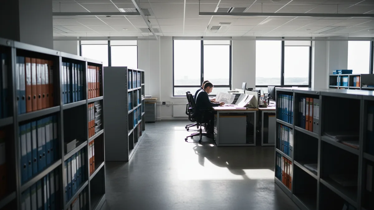 Documentary photograph of Professional Services at work in Northern Ireland