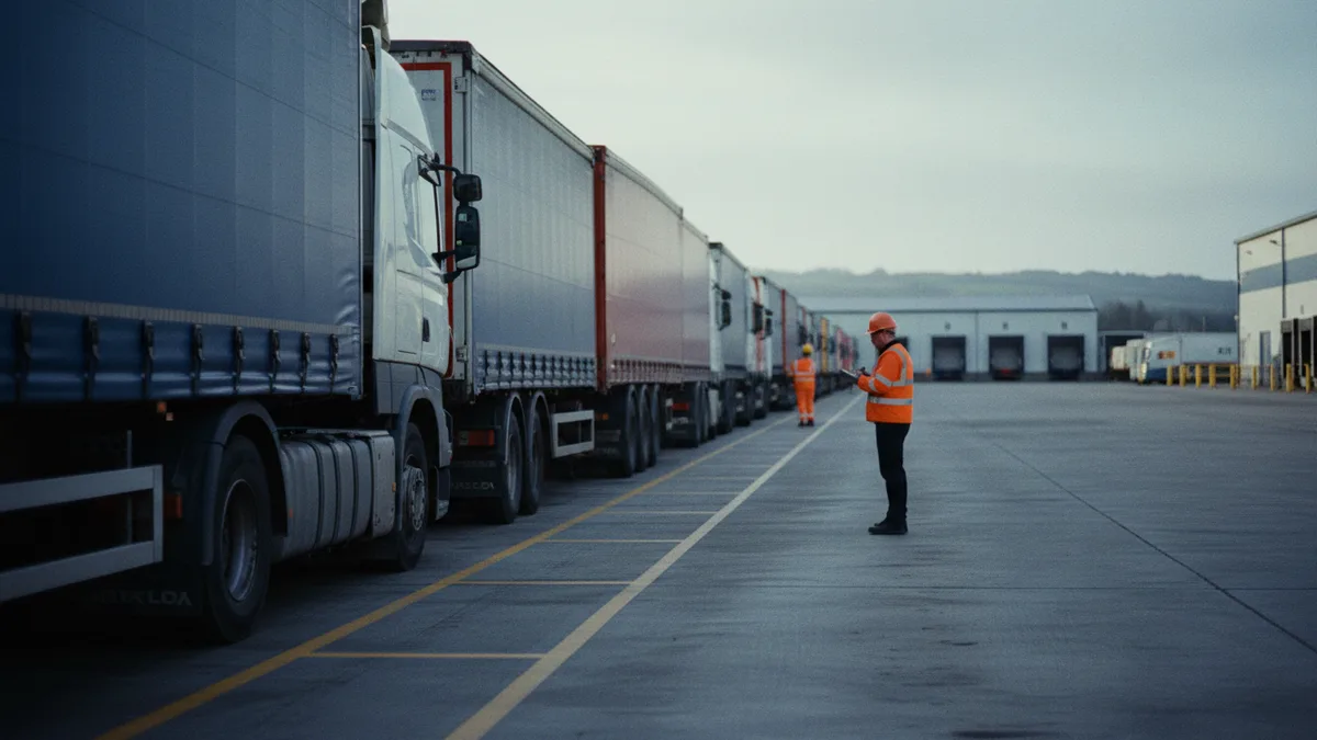 Documentary photograph of Logistics and Transport at work in Northern Ireland