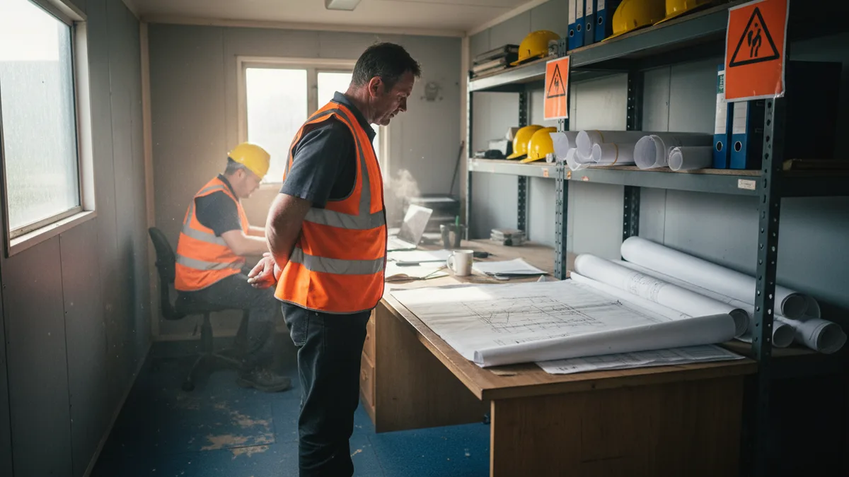 Documentary photograph of Construction and Property at work in Northern Ireland