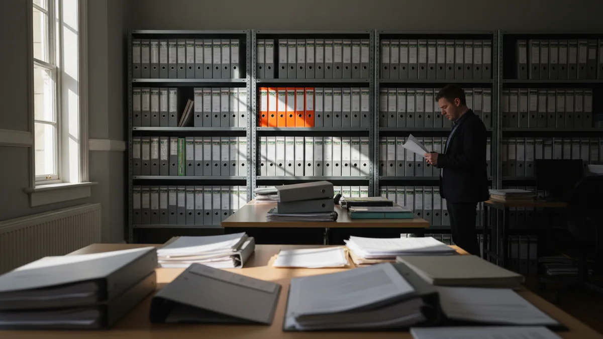 Documentary photograph of Professional Services at work in Northern Ireland