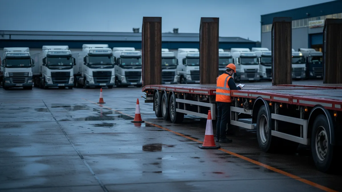 Documentary photograph of Logistics and Transport at work in Northern Ireland