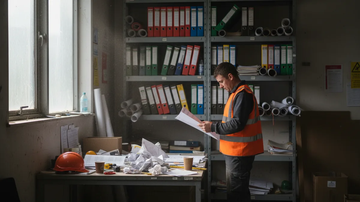 Documentary photograph of Construction and Property at work in Northern Ireland