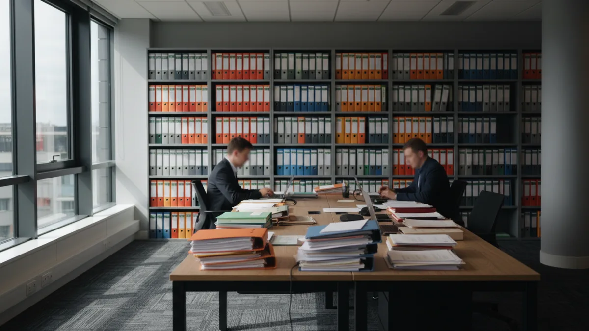 Documentary photograph of Professional Services at work in Northern Ireland