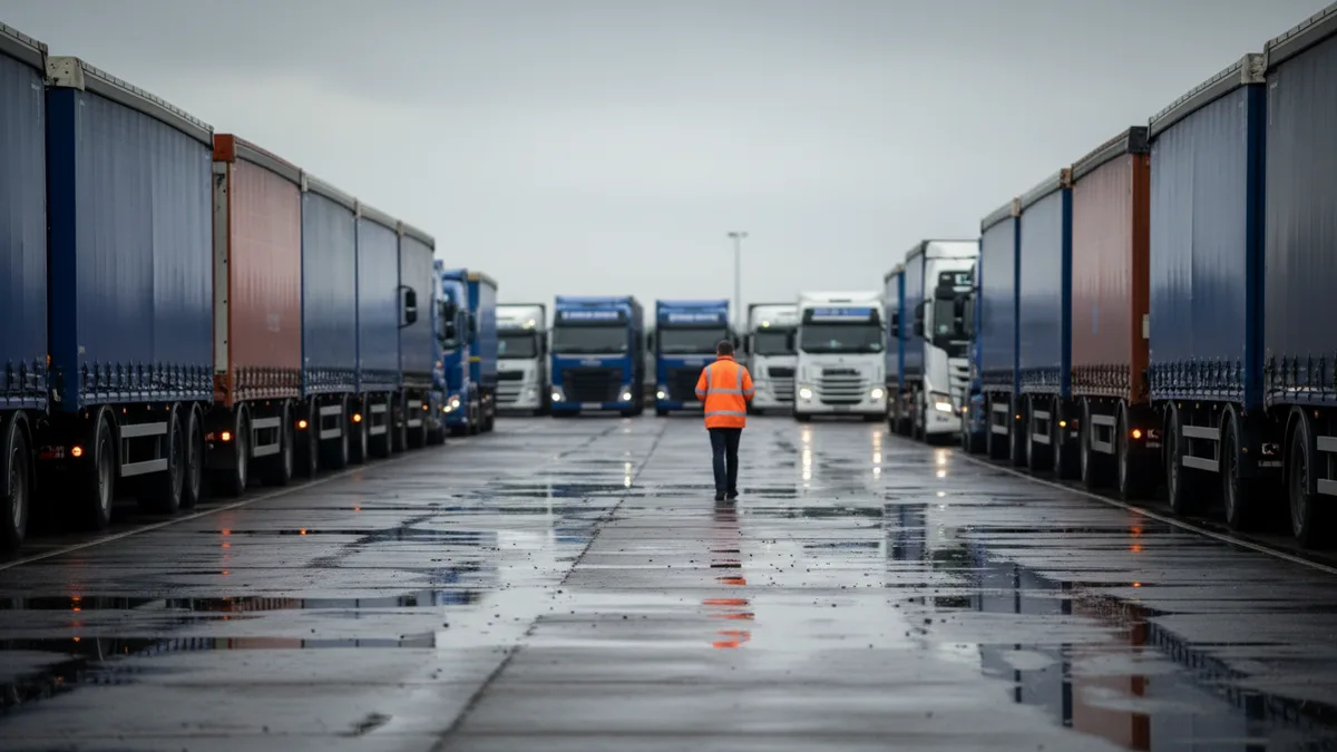 Documentary photograph of Logistics and Transport at work in Northern Ireland